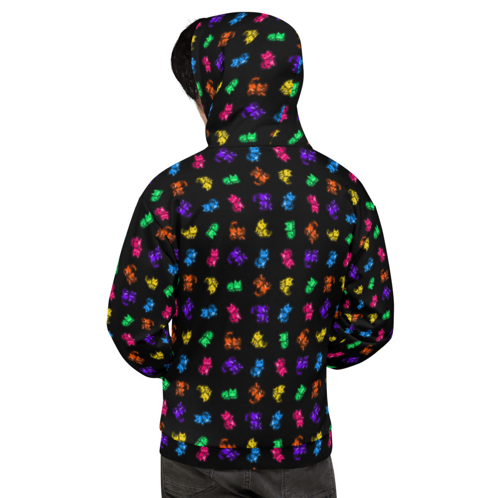 MoonCats All-Over Hoodie Black