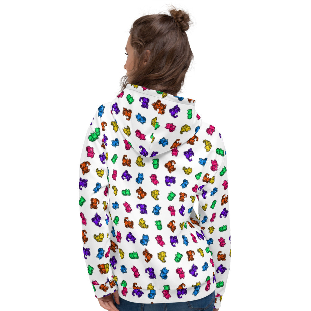 MoonCats All-Over Hoodie White