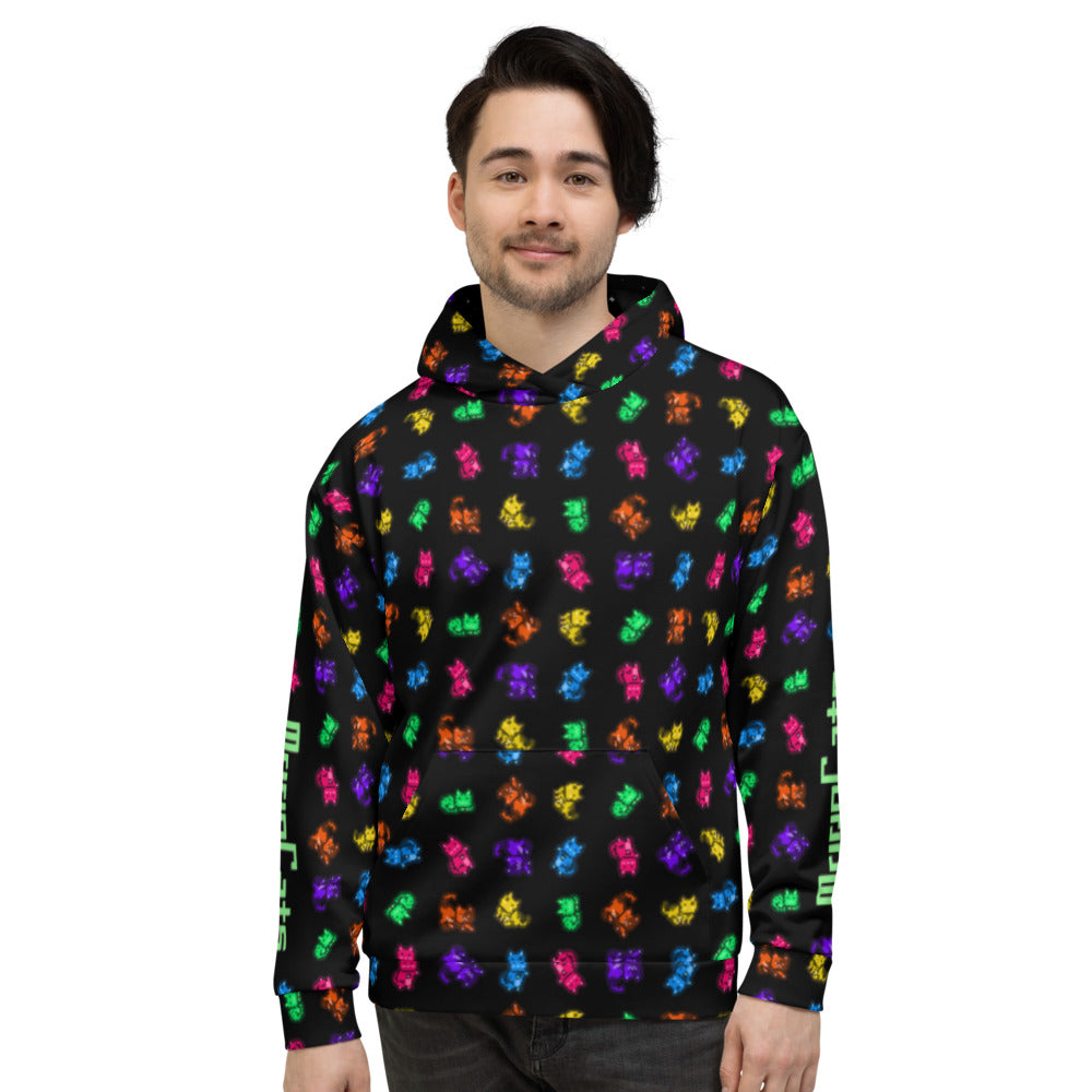 MoonCats All-Over Hoodie Black