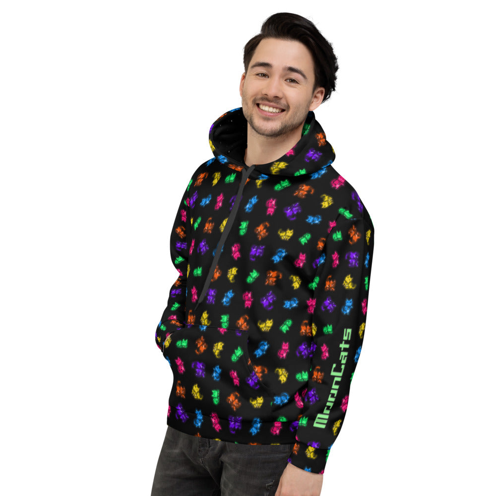 MoonCats All-Over Hoodie Black
