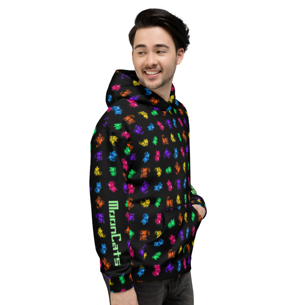 MoonCats All-Over Hoodie Black