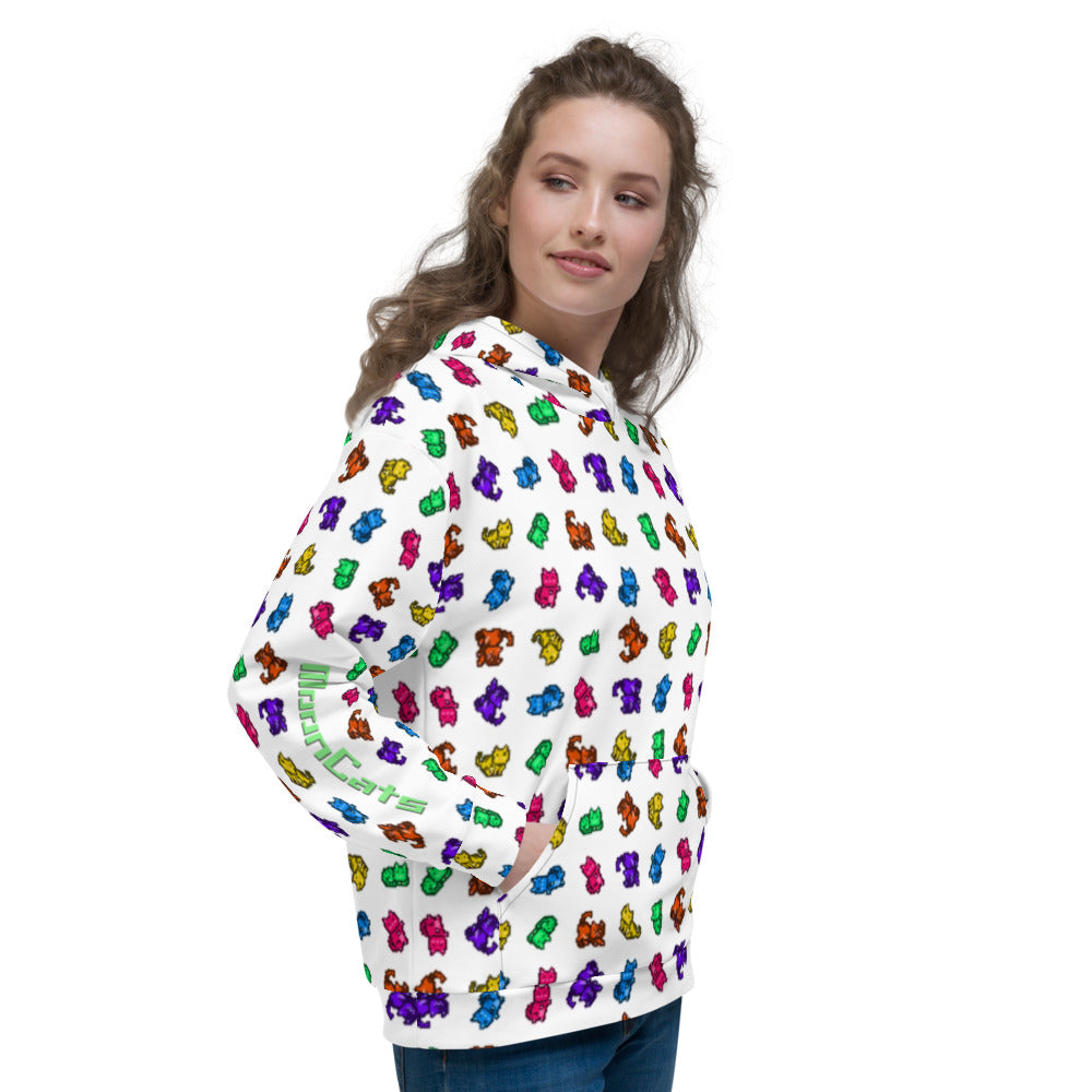 MoonCats All-Over Hoodie White