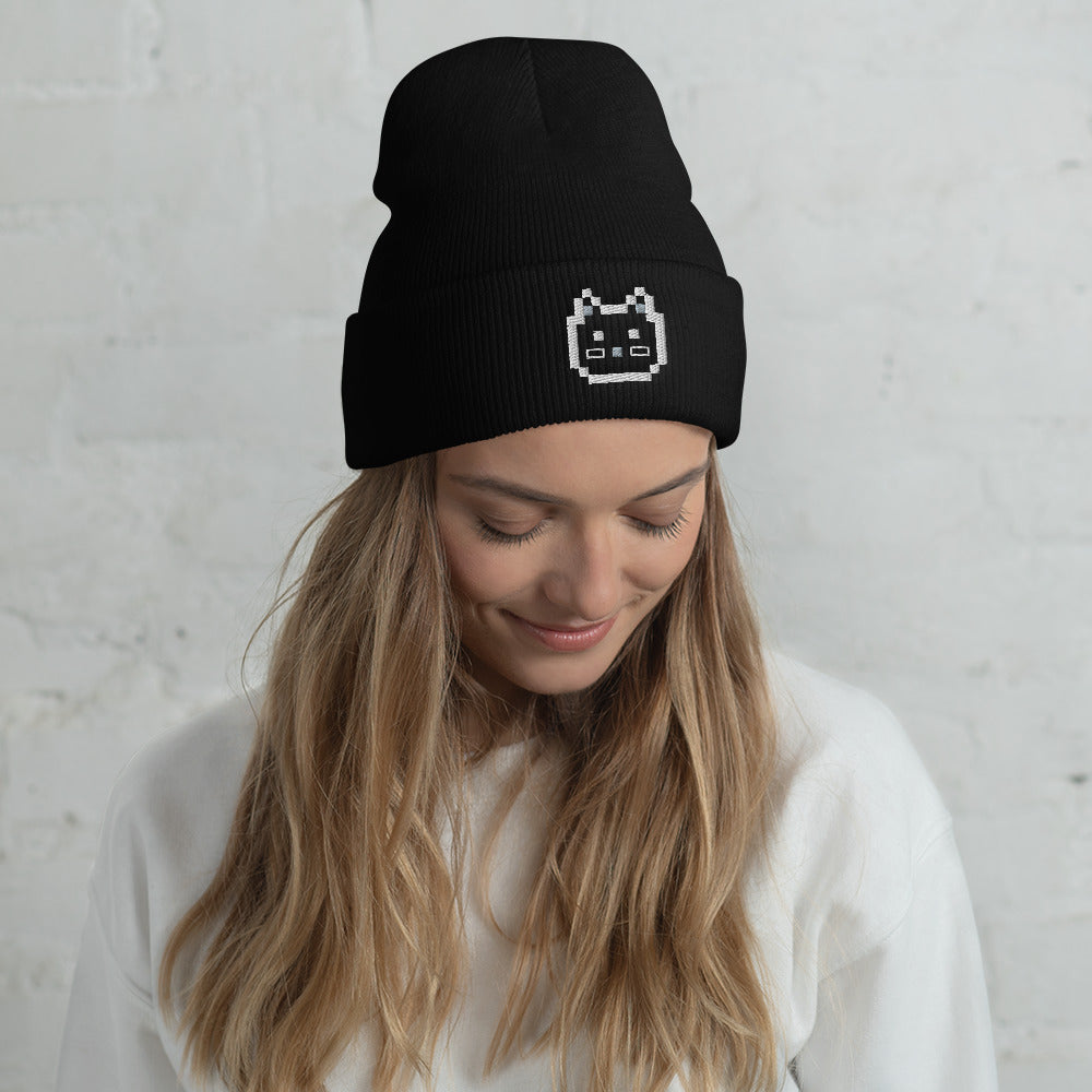 Shy MoonCat Beanie